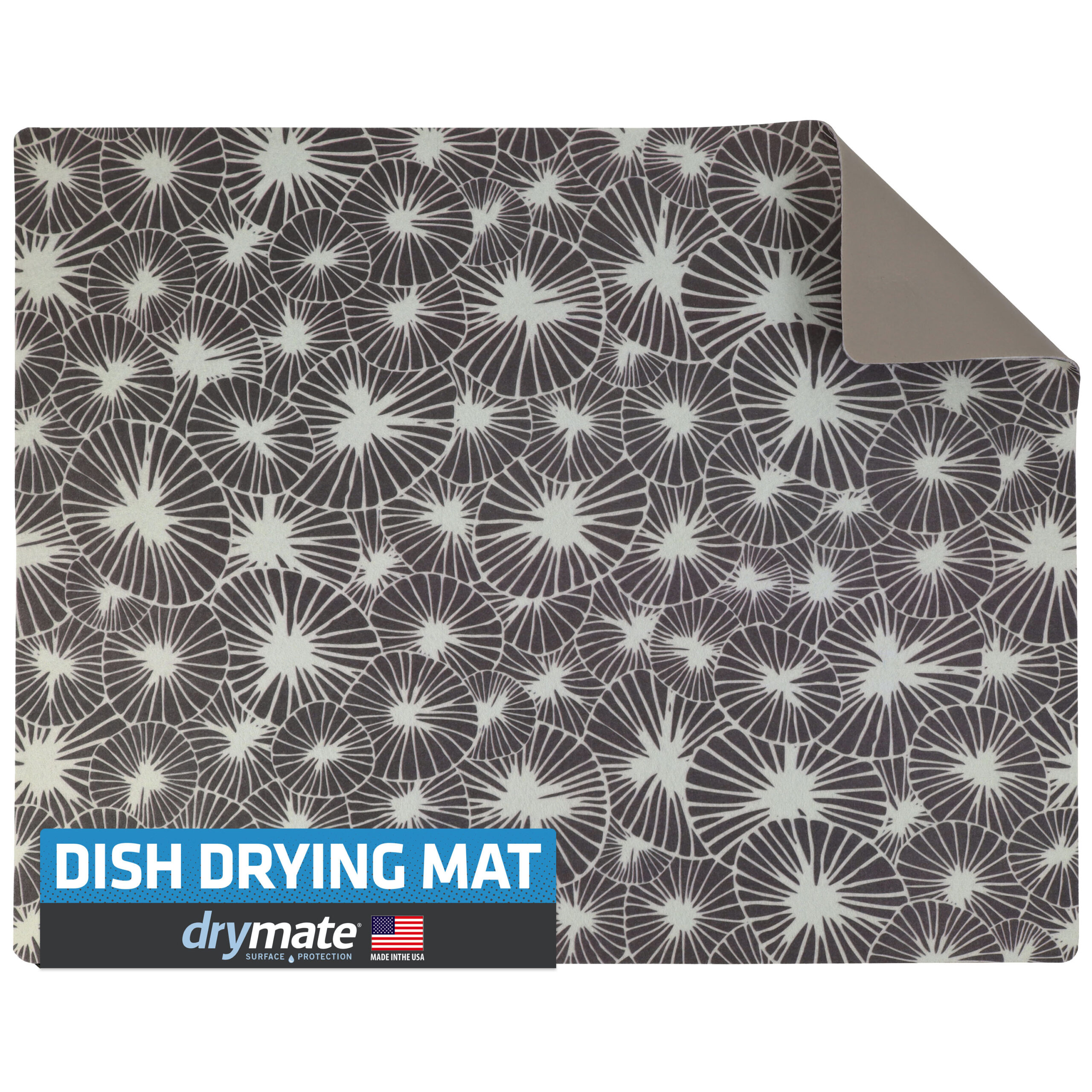 Drymate Low-Profile Dish Drying Mat, Indigo