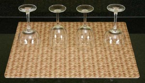 dish drying mat glasses