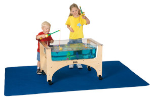 Sand and water table mat water