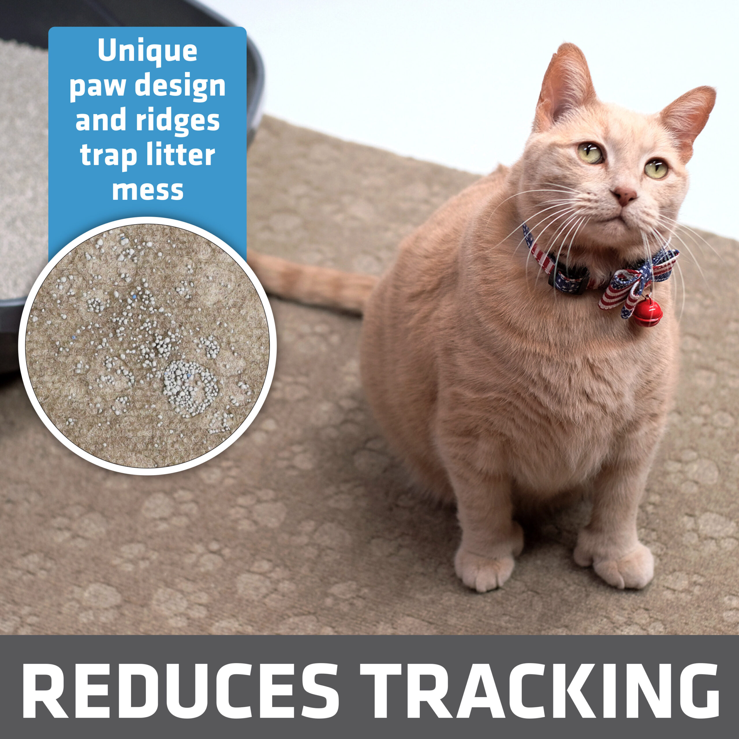 Drymate Surface Protection Cat Litter Mat - Blue - Size Extra Large 28”x36”