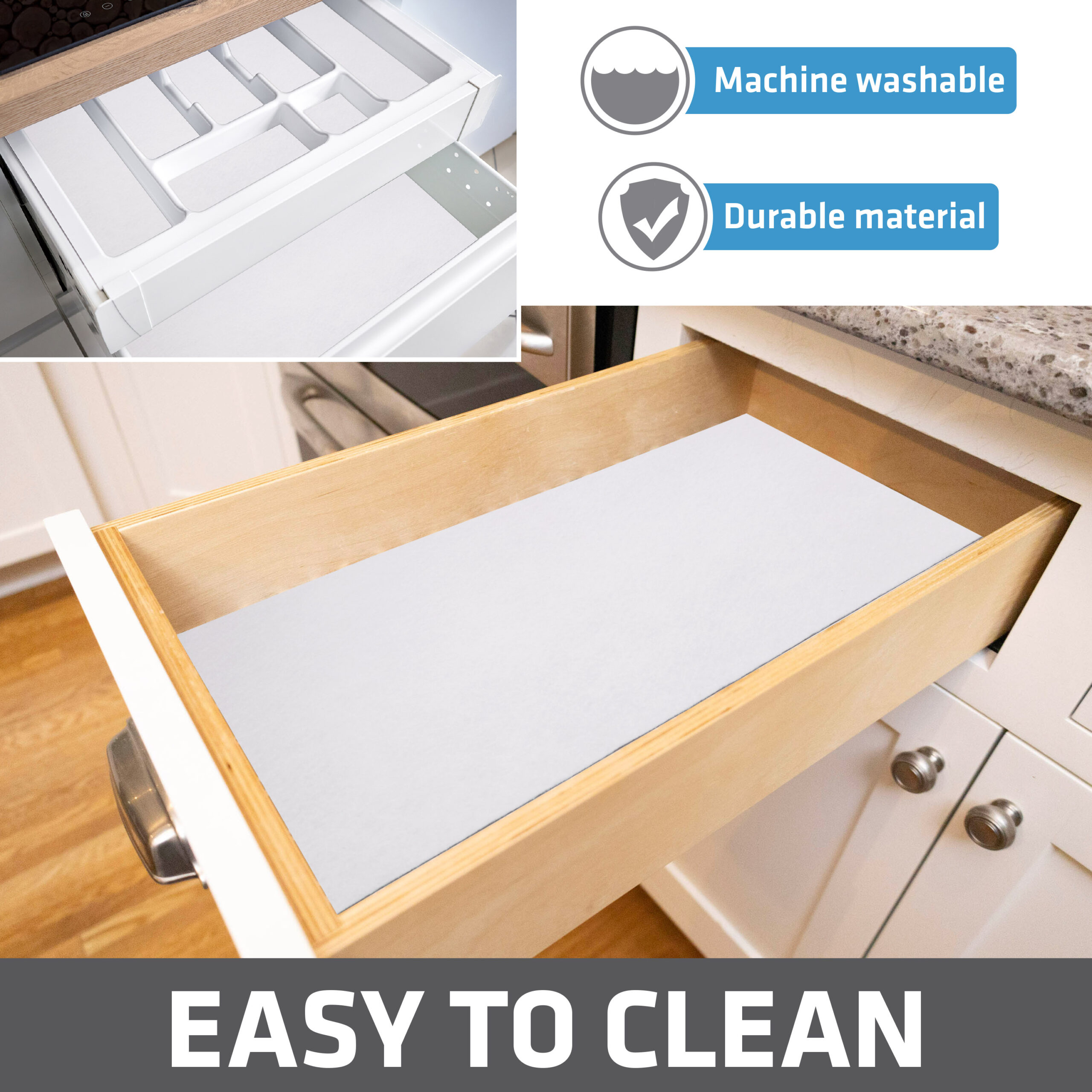 Drymate Premium Under Sink Mat, Shelf & Drawer Liner For Kitchen & Bath -  Absorbent, Waterproof, Trimmable & Reviews