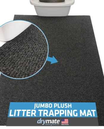 Drymate jumbo plush litter trapping mat